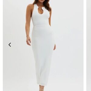 Asymmetrical Neckline Dress